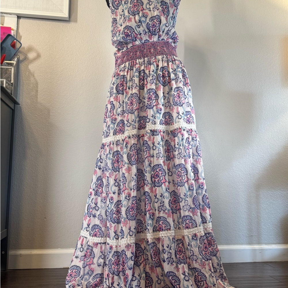 Bell by Alicia Bell Floral Maxi Dress in Pink and Purple